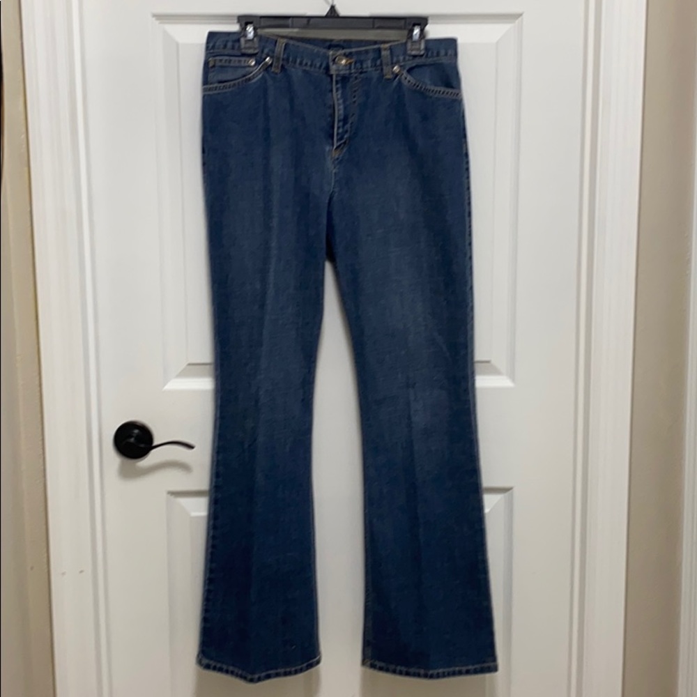 Jones New York jeans size 10 stretch flared leg - Picture 2 of 4